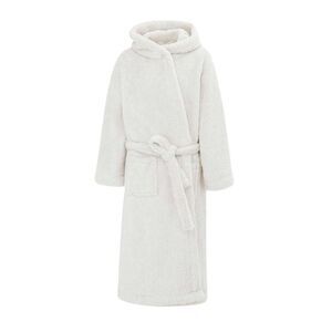 Linea Womens/Ladies Fleece  Long-Sleeved Robe / Gray